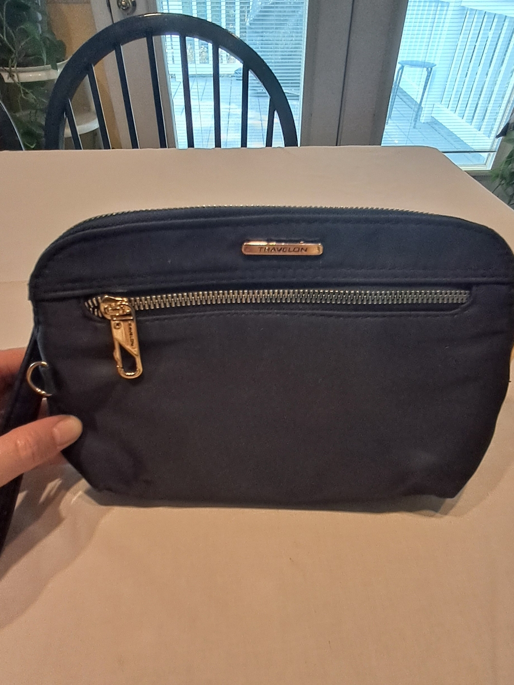 Travelon Navy Crossbody Wristlet Bag - Travelon With Flashlight